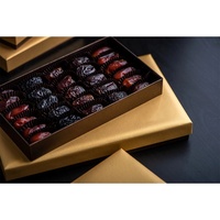 Boîte-cadeau de luxe avec pompon en or, emballage en carton, pour Ramadan, noix, chocolat, date, haute qualité