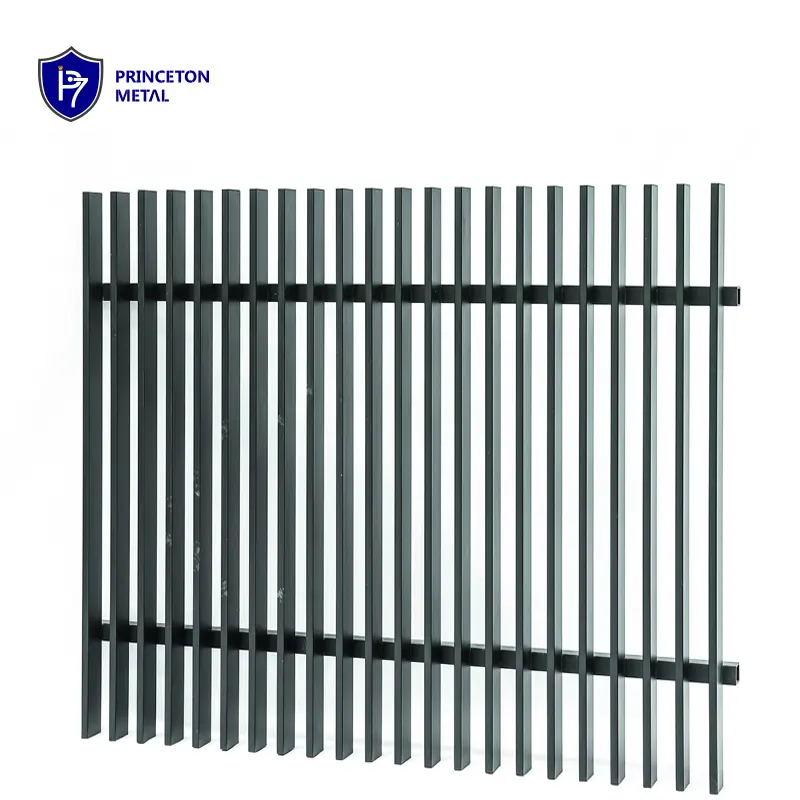 metal residence Powder coating no rust 3D privacy picket bars Aluminum Vertical Slat Fencing for project