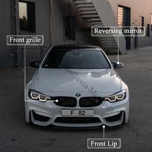 สเกิร์ตข้างคาร์บอนไฟเบอร์แท้สำหรับ M4 F82 ปีกข้าง - Product Image 2