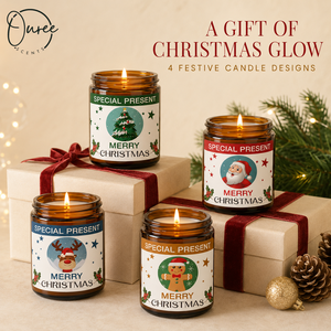 Ensemble de bougies parfumées de Noël en marque blanche, lot de <span class=keywords><strong>4</strong></span>, bougies en pot, MOQ flexible, fournisseur de cadeaux <span class=keywords><strong>d</strong></span>'entreprise - Product Image 1