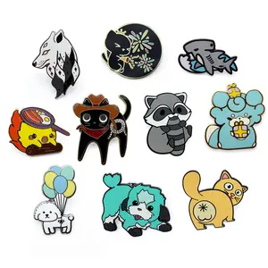 Customized Manufacturer Metal Crafts Custom Made Badge Bulk Wholesale Women Cute Hard Enamel Lapel Pin