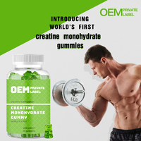 Gummies pré-entraînement OEM à la créatine monohydrate et à la bêta-alanine, 60 gummies/flacon, durée de conservation de 2 ans, usage adulte, pour femmes enceintes XYD