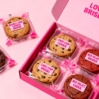 Hot Seal personnalisé logo imprimé emballage Biscuit emballage laminé Cookie Snack paquet sac moyen scellé sac
