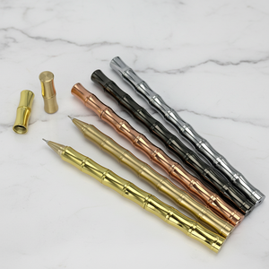 SEAPEN Customizable Bamboo <strong>Shaped</strong> Pure Copper Metal Roller <strong>Pen</strong> 0.5 mm Writing Width Creative Gel <strong>Pen</strong> with Custom Logo - Product Image 4