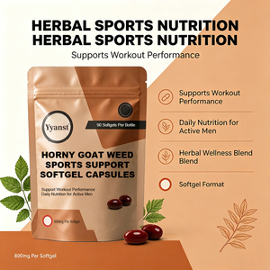 Gélules de soutien sportif à base de plantes Horny Goat Weed 800mg 90ct pour le maintien des entraînements quotidiens des hommes actifs, bien-être à base de plantes, vente en gros OEM - Product Image 6