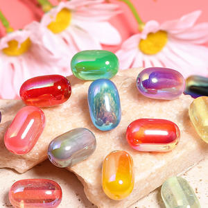 Nuevas cuentas de uva brillantes exquisitas translúcidas de moda superior, cuentas ovaladas sólidas nubladas, accesorios de joyería - Product Image 1