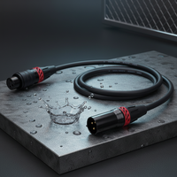 Câble de mixage audio KESHI 1m, câble XLR, connecteur mâle-femelle 3 broches, conducteur en cuivre nu femelle, gaine en PVC, blindage tressé, haut-parleur