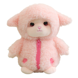 Peluche di Pecora Carina in Tre Colori, Morbido Tessuto in Lana d'Agnello, Regalo Adorabile per Bambini e Amanti degli Animali, Decorazione per la Casa - Product Image 5