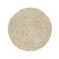 Sets de table en herbe naturelle - Napperons tissés épais résistants à la chaleur pour casseroles chaudes, tables à manger et décoration de cuisine