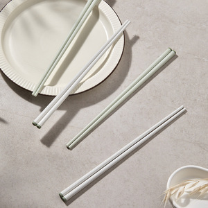 Alloy Chopsticks Round Solid Color Non Slip Mildew Resistant High Temperature Resistant One Per Person Tableware - Product Image 3