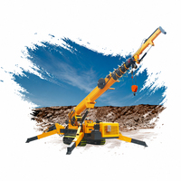 Mini-grue araignée de 3 tonnes, équipement de levage à flèche télescopique hydraulique avec télécommande pour la construction