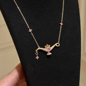 Collier pendentif en argent pur S925, fabrication artisanale italienne, finition brossée, style antique léger, chaîne de clavicule, œuf de pigeon - Product Image 3