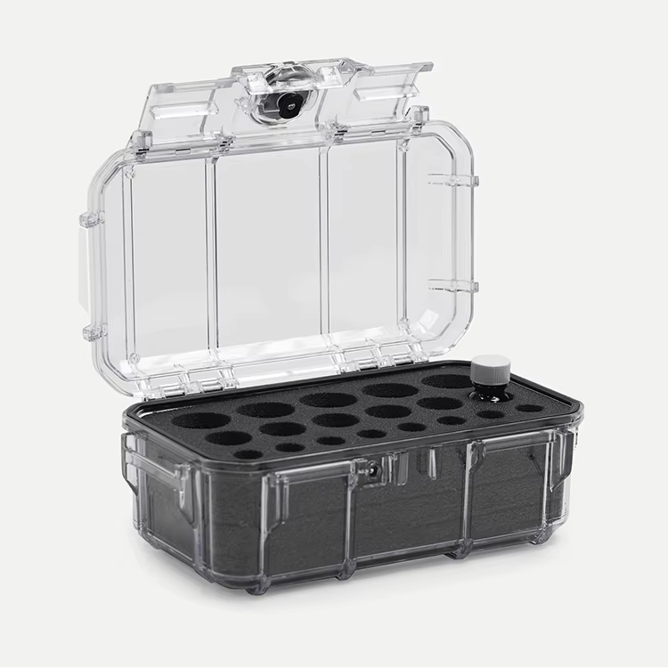 High Selling Waterproof Quick Identification Security Visibility Clear Polycarbonate Pill Storage Cases for Medicatio