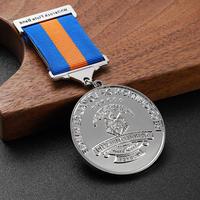 Badge commémoratif personnalisé de fournisseur chinois, médaille d'honneur, médaille à ruban court
