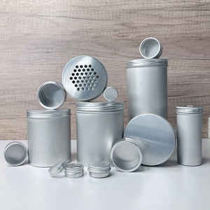 Aluminum Metal Cans 15g-500g with Holes for Cosmetics Cream Candles Jars Tin <b>Box</b> Covers Variety Pack From 15g-500g Sizes - Product Image 4