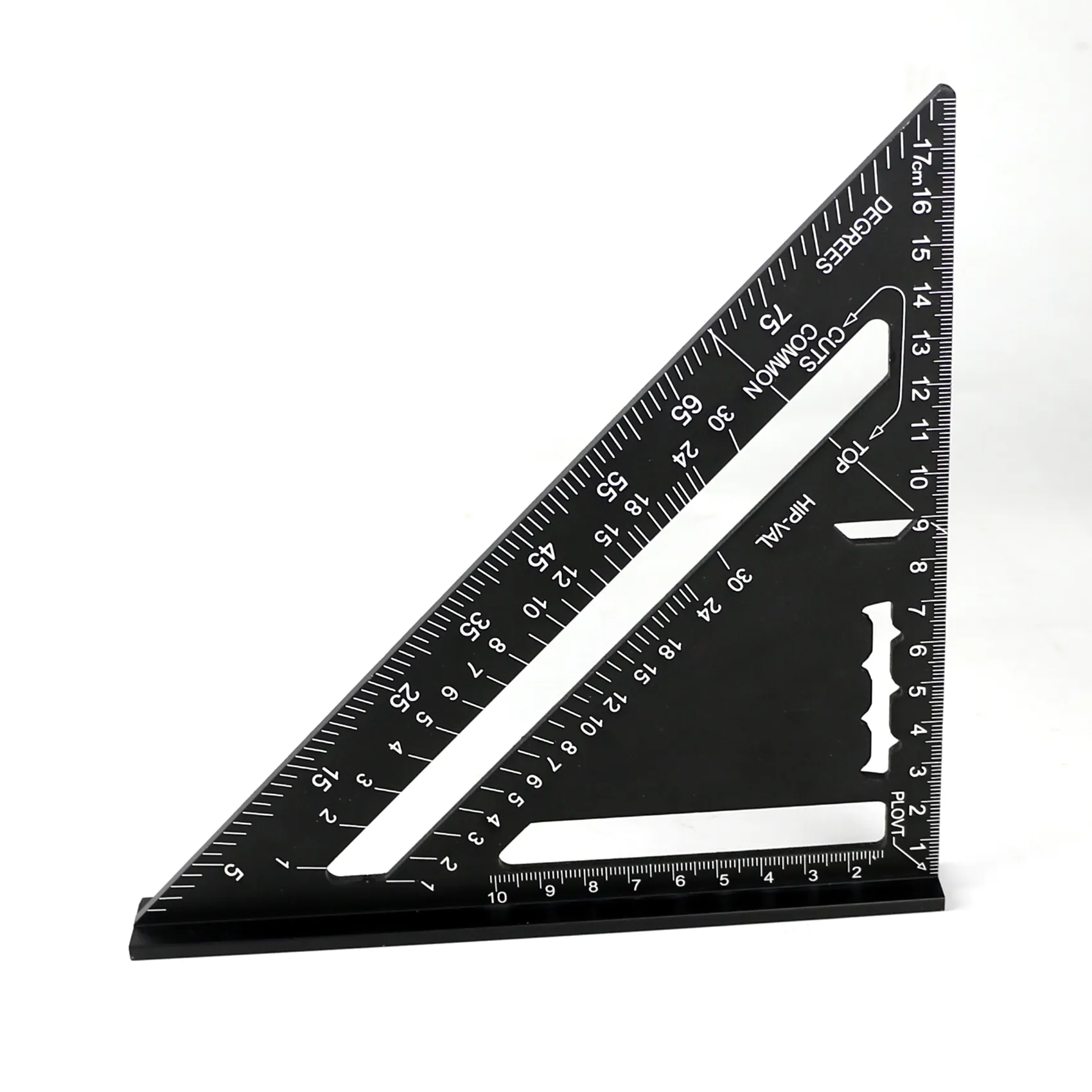 18cmアルミニウム測定定規三角形レイアウト測定ツールメートル法大工正方形ラフタースクエア