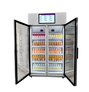 เครื่องหยอดเหรียญอัตโนมัติแบบ24/7สำหรับสำนักงานคว้า N Go อาหารและเครื่องดื่ม Ai Visual โลหะตู้เย็นตู้หยอดเหรียญอัจฉริยะ SDK - Product Image 6