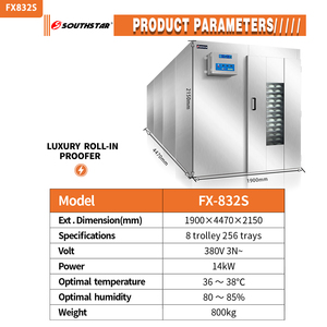 Equipo de Fermentación de Harina Eléctrico de Acero Inoxidable de Alta Calidad Southstar, 380V, Control Digital, Termostato Ajustable - Product Image 6