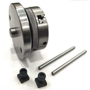 Mandrin pneumatique auto-centrant assorti de 65 mm avec 3 mâchoires souples, plaque arrière et écrous en T, mandrin à collet souple pour fraisage - Product Image 6