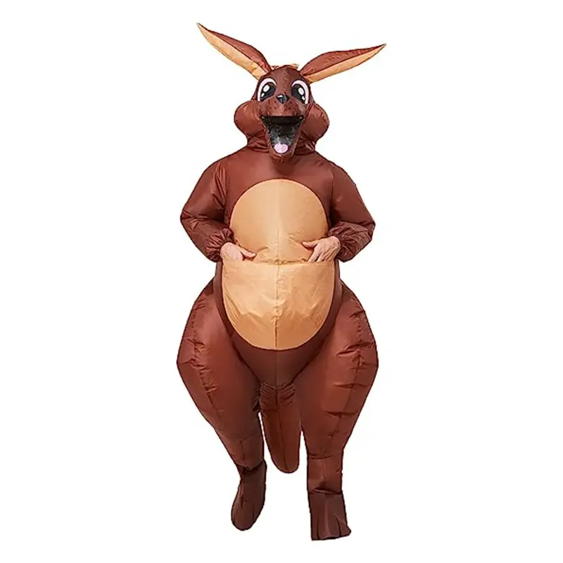 Canguro Halloween publicidad Cosplay fiesta juego adulto dibujos animados Animal inflable mascota disfraz