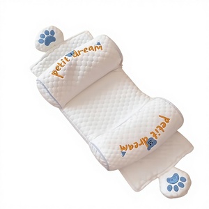 <span class=keywords><strong>Oreiller</strong></span> oblong tricoté sur mesure en coton pur, inclinable, amovible, lavable, doux, respirant, pour le sommeil et l'allaitement - Product Image 2