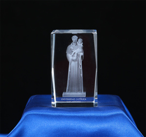 Jadevertu Factory Shipping Grand cube de verre en <span class=keywords><strong>cristal</strong></span> de gravure laser 3d k9 - Product Image 5