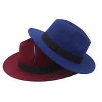Extérieur Vintage Hommes Femmes Été Large Bord Panama Feutre Fedora Chapeaux Casquettes Bande Décorative Fedora Chapeau
