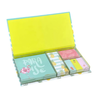 Scatola di Imballaggio per Post-it Personalizzata di Alta Qualità, Scatola Rigida in Cartone Riutilizzabile, Prodotti per Ufficio per Bambini e Scuola