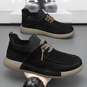 Zapatos de cuero para hombre, estilo casual de negocios, con punta redonda, suela de goma, cómodos y a la moda, de cuero suave, estilo primaveral. - Product Image 2
