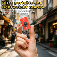 Kamera Mini HD 1080P Perekam Video Digital Berat Ringan 16.6g Layar IPS 0.96 inci Zoom 16X Camcorder Kecil untuk Remaja
