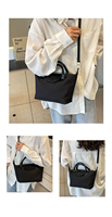 Sac fourre-tout de luxe de qualité professionnelle en NYLON, avec bouton de forme personnalisée, fermeture éclair de petite taille, Lurex, Bolsos