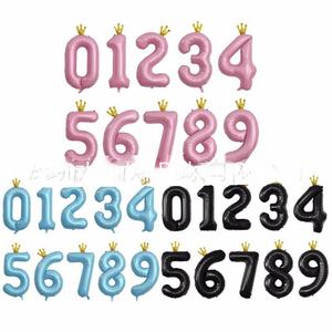 Nuevo Globo de Aluminio Brillante con Forma de Número del 0 al 9 para Decoración de Fiestas de Cumpleaños, Bodas, Navidad, Halloween, <span class=keywords><strong>40</strong></span> Pulgadas - Product Image 1