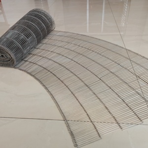 Industrial 180 Degree Stainless Steel <strong>Conveyor</strong> <strong>Belt</strong> Mesh Oven Pizza <strong>Conveyor</strong> <strong>Belt</strong> - Product Image 1