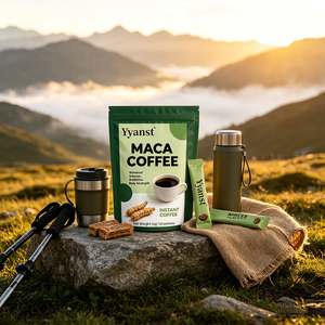 Café Instantáneo Herbal Botánico de Raíz de Maca, 10g*10 Sobres, Bolsa Verde Reutilizable, Nutre Suavemente, Alivia la Fatiga Diaria - Product Image 3