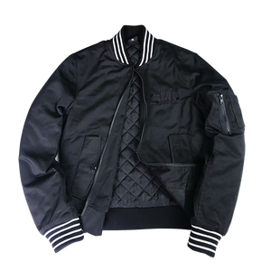 Chất Lượng Cao Màu Đen Bóng Chày Máy Bay Ném Bom Chuyến Bay Áo Khoác Mềm Lót Mới Mùa Xuân Windproof Varsity Áo Khoác Nam Bán Buôn Thấp Moq - Product Image 1