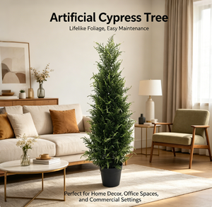 Árbol de Ciprés Artificial de Alta Calidad para Exteriores, Ecológico, Resistente a los Rayos UV, Plástico Ignífugo, Protector Solar, Decorativo para Hogar y Jardín - Product Image 1