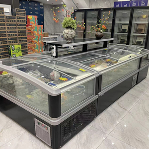 Congélateur commercial avec intérieur en aluminium et contrôle numérique de la température pour la présentation d'aliments surgelés en supermarché - Product Image 5