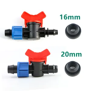 Connettore per valvola a nastro a goccia da 16mm produttore di raccordi per <span class=keywords><strong>irrigazione</strong></span> a goccia sistema di <span class=keywords><strong>irrigazione</strong></span> automatico - Product Image 1