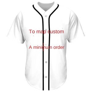 Camisetas de Béisbol con Estampado Digital 3D Personalizadas, Colección Verano 2025, Tops de Manga Corta para Venta al por Mayor - Product Image 4