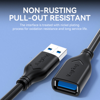 Câble d'extension USB-A 2.0 long, mâle vers femelle, pour ordinateur, imprimante, clé USB, clavier, câble de données USB2.0, câble en cuivre pur, 5M 10M