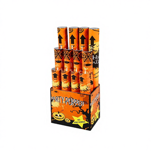 Canon à confettis PegasusHalloween - Forme ronde - Matériaux en feuille et en papier pour adolescents - Product Image 1