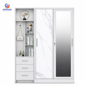 <span class=keywords><strong>Armadio</strong></span> scorrevole moderno per camera da letto, cameretta bambini e hotel, <span class=keywords><strong>armadio</strong></span> in metallo e guardaroba con specchio, in acciaio resistente - Product Image 6