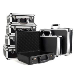 Carrying Cases Custom Large Metal Aluminum Travel Case Box For Instrument Camera Wine Telescope Microphone