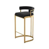 Chaise de bar en fer forgé, style moderne, simple, luxe léger, nordique, créative, tendance, pour café, tabouret haut, usage commercial, personnalisable