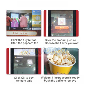 Tự động thương mại bỏng ngô Máy bán hàng tự động đồng tiền hoạt động có hương vị bỏng ngô Maker máy với đồng xu và hóa đơn chấp nhận - Product Image 5