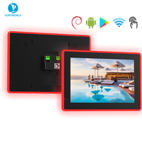 Panel de Control Inteligente para el Hogar con Luz LED, 2GB de RAM, RJ45, POE, Tableta Android Todo en Uno de 10 Pulgadas para el Hogar y Hoteles