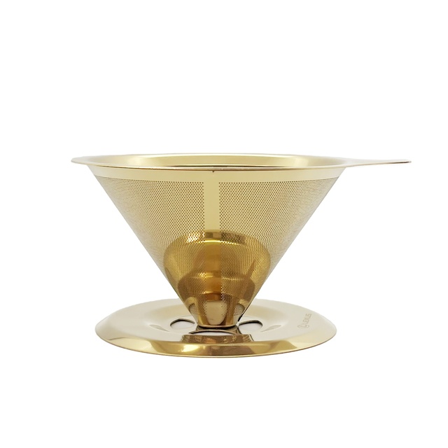 Reusable Pour Over Coffee Dripper 304 Stainless Steel Coffee Filter Paperless Coffee Maker