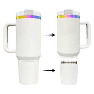 Mug à café sans BPA de 30 oz avec tasse à boire de 10 oz, gobelet isotherme en acier inoxydable de 40 oz avec compartiment de rangement pour une utilisation en extérieur - Product Image 1
