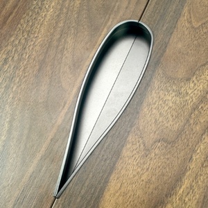 Poignée encastrée en alliage d'aluminium de 18 mm, épaisseur 1,5 mm, finition or mat, gris gentleman, poignée de tiroir invisible pour armoire - Product Image 5