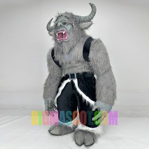 Máscara Inflable Realista de Krampus de 2.6m, <span class=keywords><strong>Disfraz</strong></span> de Mascota Unisex para Adultos, Fiesta de Halloween, Actuación - Product Image 4